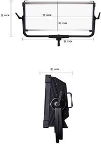 img 4 attached to Софтбокс Yidoblo с сеткой для AI-3000C, 300 Вт, RGBW, светодиодная панель, управление через приложение, мягкая светодиодная лампа, 12 фотоэффектов, набор световых эффектов для студии, видеофильма