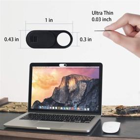 img 1 attached to 🔒 COOLOO 6 Pack Ultra Thin Web Camera Cover Slide - Privacy Protector for Computer, Smartphone, MacBook Pro, iMac, PC, iPad Pro, Tablet Notebook, Tesla Camera