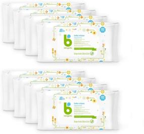 img 4 attached to Babyganics Unscented Diaper Wipes, 640 Count, Plant Derived & Non-Allergenic - 8 Packs of 80