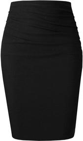 img 4 attached to 👗 SATINIOR Women's Clothing: Elegant Ruched Length for an exquisite look