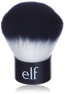 🌟 e.l.f. kabuki face brush: versatile synthetic hair brush for bronzer, powder, highlighter – soft, absorbent – wet or dry application – travel-size 0.64 oz logo