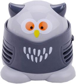 img 4 attached to VESIPA Portable Cartoon Mini Owl Table Dust Vacuum Cleaner - Efficient Keyboard Cleaning & Table Cleaning Assistance for Home Office