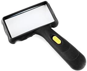 img 1 attached to Enhanced Home-Organizer Tech Oversized Rectangular 2x Ultra Bright Handheld LED Magnifier: Ideal Reading Magnifying Glass Lens for Seniors, Low Vision, Books, Magazines, Newspapers, Maps and More