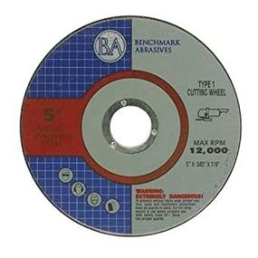 img 4 attached to Benchmark Abrasives 5 Inch Pro Metal Cut-off Wheel with Self-Sharpening Technology, 0.045 Inch Thickness, 7/8 Inch Arbor - Pack of 25