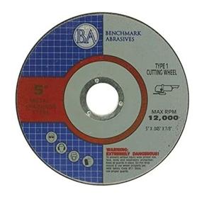 img 3 attached to Benchmark Abrasives 5 Inch Pro Metal Cut-off Wheel with Self-Sharpening Technology, 0.045 Inch Thickness, 7/8 Inch Arbor - Pack of 25