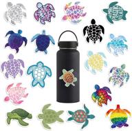 41 pcs cute sea turtle waterproof vinyl stickers for hydro flask, laptop & water bottles - ideal for kids, teens, & women logo