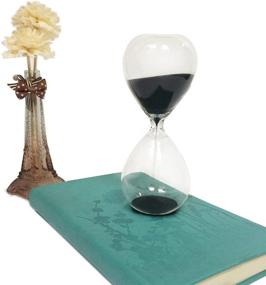 img 3 attached to ⏳ HoveBeaty Hourglass Set for Time Management - 15 Minutes, Hand-Blown Glass Construction, Durable & Stylish (Black)