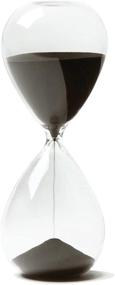 img 4 attached to ⏳ HoveBeaty Hourglass Set for Time Management - 15 Minutes, Hand-Blown Glass Construction, Durable & Stylish (Black)