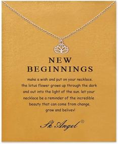 img 1 attached to 🌟 Girls' Jewelry: SK Angel Necklace with Friendship Starfish Design