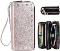 👜 perselief wristlet phone-blocking handbag with detachable wallet for women logo