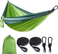 lightweight portable parachute nylon double & single camping hammock set for indoor and outdoor activities логотип