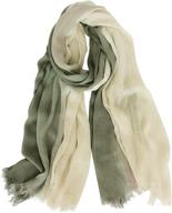 🧣 gerinly cotton blanket travel women's scarves & wraps: simple and stylish accessories logo