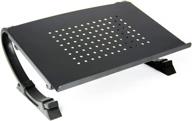 подставка vivo stand-v001n для изогнутых ноутбуков, блокнотов и мониторов - полностью регулируемая, черная логотип