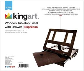 img 3 attached to Espresso Wood Tabletop Easel with Drawer - KINGART, One Size