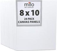 🎨 milo canvas panel boards for painting, 8x10 inches, 24-pack primed & ready to paint art supplies for acrylic, oil, mixed wet media, & pouring - bulk painting party pack logo