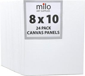 img 4 attached to 🎨 Milo Canvas Panel Boards for Painting, 8x10 inches, 24-Pack Primed & Ready to Paint Art Supplies for Acrylic, Oil, Mixed Wet Media, & Pouring - Bulk Painting Party Pack