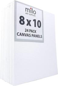 img 3 attached to 🎨 Milo Canvas Panel Boards for Painting, 8x10 inches, 24-Pack Primed & Ready to Paint Art Supplies for Acrylic, Oil, Mixed Wet Media, & Pouring - Bulk Painting Party Pack