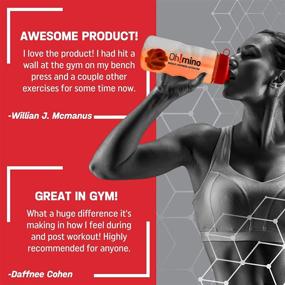 img 3 attached to Oh!mino Muscle Synthesis Activator: Enhanced Flavor for Optimal Stamina and Recovery - Caffeinated, 40 Servings 280grams Amino Acid Supplement with Electrolytes for Pre & Post Workout Drink – Oh!Nutrition