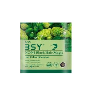 img 3 attached to 🔳 BSY Noni Black Hair Magic Shampoo - Hair Colour Dye Sachets for Natural Black Hair (Pack of 5 Sachets X 12ml)