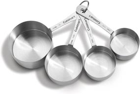 img 1 attached to Cuisinart CTG-00-SMC Stainless Steel Measuring Cups Set of 4 🥄 - Essential Silver Kitchen Tools for Accurate Baking and Cooking Measurements