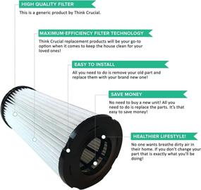 img 2 attached to 🔍 High-Quality Replacement Vacuum Filter for Kenmore Vacs - Crucial Vacuum Part # 618683, 02080011000, 02039000000 - DCF5 Filter, Washable & Reusable - Perfect for Quick Clean at Home - 1 Pack