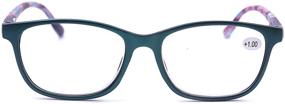 img 1 attached to 👓 Stylish Computer Reading Glasses: 3 Pairs for Anti-Fatigue Eye Protection - Men and Women (2.0 Strength)