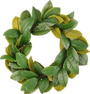 🌿 ka home magnolia wreath: farmhouse greenery decor for front door or wall – large 20-inch faux holiday wreath логотип