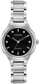 img 4 attached to Женские наручные часы Citizen Eco Drive Quartz Stainless для женщин и женские наручные часы