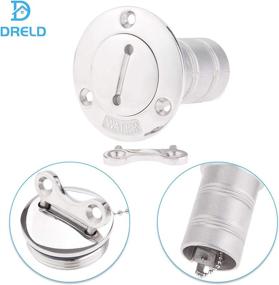 img 3 attached to 🛥️ DRELD 38mm (1-1/2") Boat Water Fill/Filler Cap Kit, Key Cap Boat Deck Filler, Marine 316 Stainless Steel Hardware with Mirror-Polished Finish, Perfect Fit for Boat Yacht Caravan