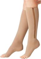 🧦 kingbridal medical compression socks: leg support stocking with zipper for men and women logo