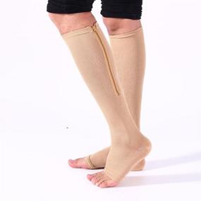 img 1 attached to 🧦 Kingbridal Medical Compression Socks: Leg Support Stocking with Zipper for Men and Women