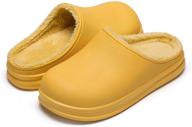 comfy lined clogs slippers for women and men: stylish shoes and mules for all logo