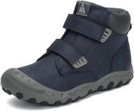 👟 mishansha hiking anti collision leather athletic boys' shoes: enhanced protection in classic oxfords logo