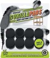 🦍 slipstick gorillapads cb147: 16-piece non slip furniture pads / gripper feet - self adhesive rubber floor protectors logo