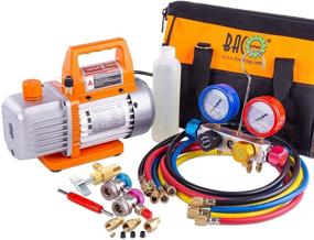 img 4 attached to 🔧 BACOENG HVAC A/C Refrigeration Kit - Professional Vacuum Pump & Manifold Gauge Set - Diagnostic R12 R22 R134a R410A - with Case