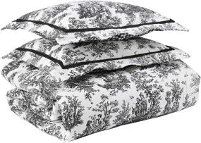 img 4 attached to Stylish Victor Mill Jamestown Comforter Set - Queen Size: Best Selection for Ultimate Comfort and Elegance