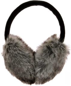 img 4 attached to Winter Fashion Faux Fur Ear Muffs for Women and Girls with Adjustable Headband for Ear Warmer