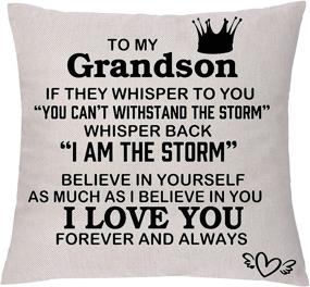 img 3 attached to Grandson Pillowcases Inspirational Graduation Encourage