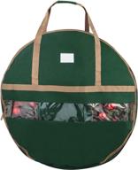 elf stor 83-dt5168 green storage bag for 48" christmas wreaths – ultimate holiday organizer logo