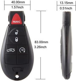 img 3 attached to 🔑 ECCPP Замена брелока без ключа для Chrysler 300, Dodge, Jeep Key Fob