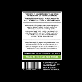 img 2 attached to 🌿 Caron & Doucet - Cutting Board & Butcher Block Conditioning Oil - 100% Plant Based & Vegan - Ideal for Wood & Bamboo - Enhances Cleaning Efficiency - No Mineral Oil