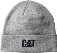 caterpillar mens trademark beanie heather logo