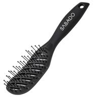🔸 women's curved vent hair brush - ideal for blow drying, styling, and detangling wet hair - suitable for long, thick, thin, curly, and natural hair (black) logo
