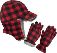 🧤 stay warm and stylish with nice caps double layered gloves - perfect boys' accessories for cold weather logo