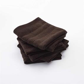 img 3 attached to Classic Collection Luxurious Washcloth Choloate