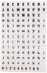 img 2 attached to 🌈 Enhance Creativity with Joyful Home's 1pc Small Alphabet Rubber Clear Stamp for Card Making, Decoration, and Scrapbooking