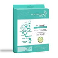 👣 footchemistry 360 foot peel mask - exfoliating and refreshing cucumber scented foot peeling mask for smooth, soft feet - remove dead skin cells, calluses, and repair rough heels in one week - 1 pack logo