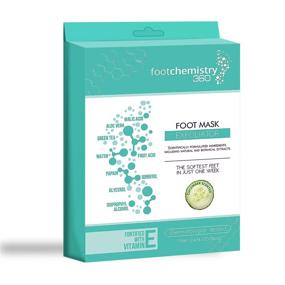img 4 attached to 👣 FootChemistry 360 Foot Peel Mask - Exfoliating and Refreshing Cucumber Scented Foot Peeling Mask for Smooth, Soft Feet - Remove Dead Skin Cells, Calluses, and Repair Rough Heels in One Week - 1 Pack