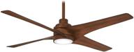 💨 minka-aire f543l-dk swept 56 inch ceiling fan with dimmable led light in distressed koa - enhance your space with style and functionality логотип