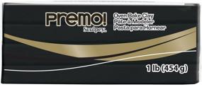 img 1 attached to Black Sculpey Premo Polymer Clay - Non Toxic - 1 lb. Bar - Ideal for Jewelry Making, Holiday Crafts, DIY Projects, Mixed Media Art, and Home Decor - Premium Quality Clay for Artists and Clayers